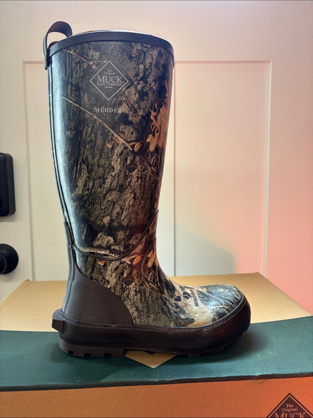 The Original Muck Boot Company Men's Mudder Plain Toe Unlined Hunt Mossy Oak